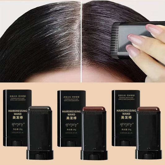 Hair Color Stick For Men & Women Quickly Covers White Hair